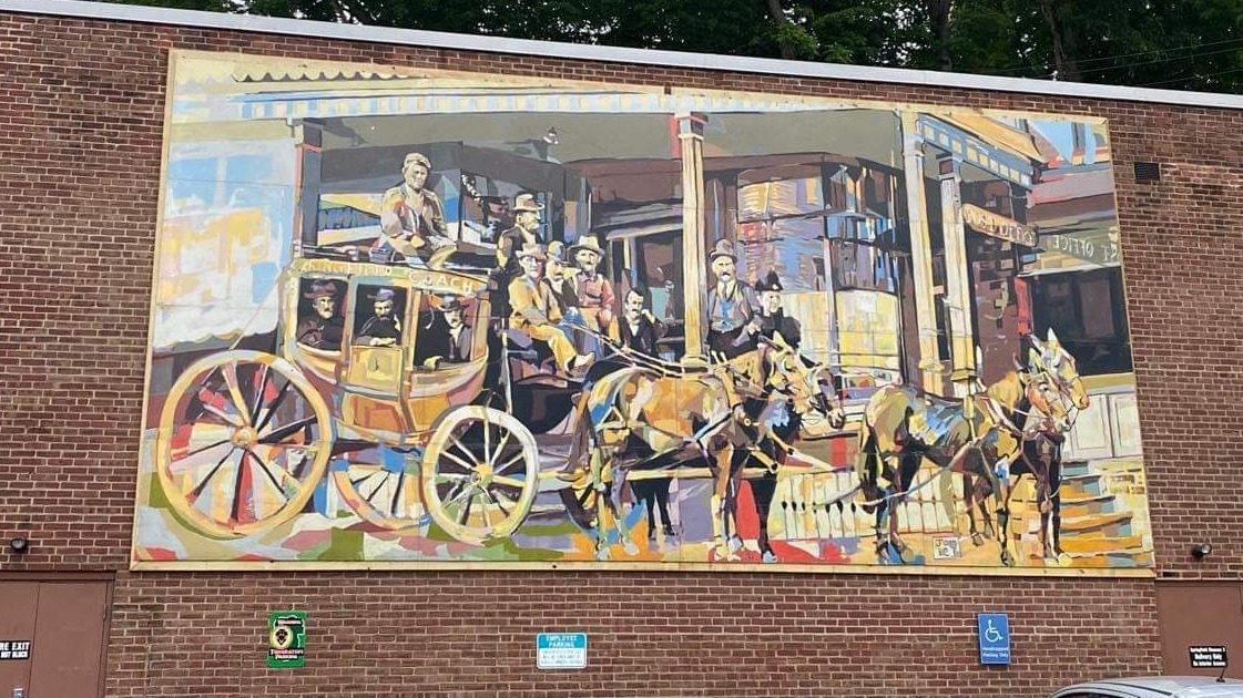 Adna Brown Stagecoach Mural