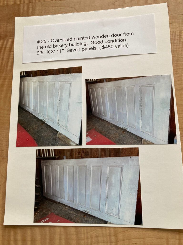 Door to bid on